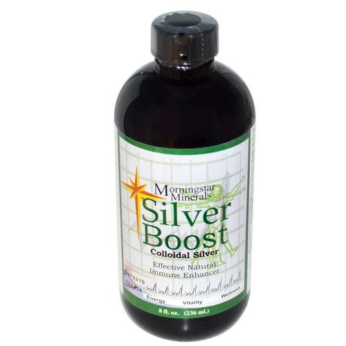 Morningstar Minerals, Silver Boost, Colloidal Silver, 8 fl oz (236 ml) فوائد