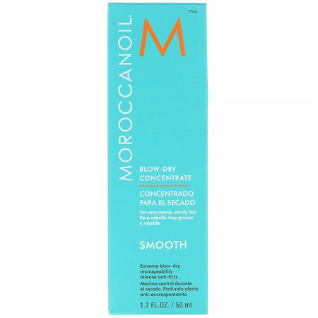Moroccanoil, Blow-Dry Concentrate, Smooth, 1.7 fl oz (50 ml):علاجات الإجازة