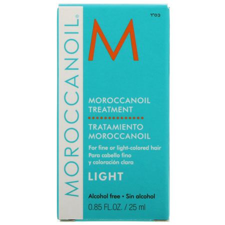Moroccanoil, Moroccanoil Treatment, Light, 0.85 fl oz (25 ml):المصل, زيت الشعر