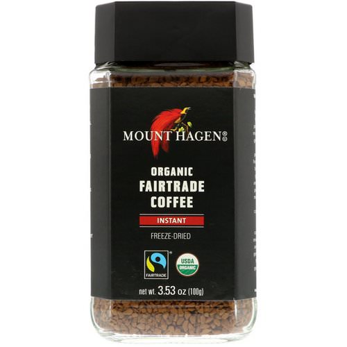 Mount Hagen, Organic Fairtrade Coffee, Instant, 3.53 oz (100 g) فوائد