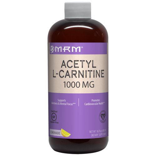MRM, Acetyl L-Carnitine, Lemonade, 1,000 mg, 16 fl oz (480 ml) فوائد