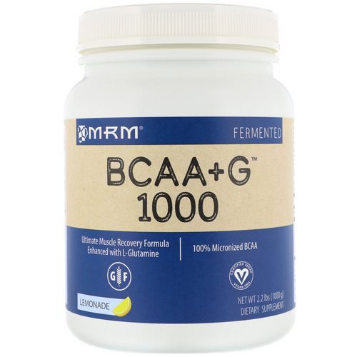 MRM, BCAA+G 1000, Lemonade, 2.2 lbs (1000 g) فوائد