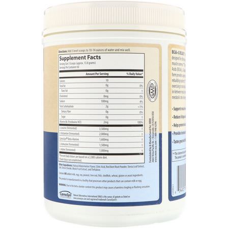 MRM, BCAA+ G Reload, Post-Workout Recovery, Watermelon, 1.85 lbs (840 g):L-Glutamine, BCAA