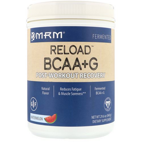 MRM, BCAA+ G Reload, Post-Workout Recovery, Watermelon, 1.85 lbs (840 g) فوائد