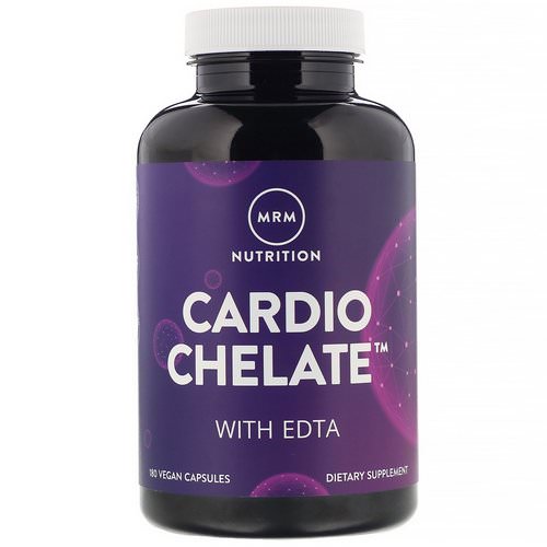 MRM, Cardio Chelate with EDTA, 180 Vegan Capsules فوائد