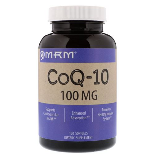 MRM, CoQ-10, 100 mg, 120 Softgels فوائد