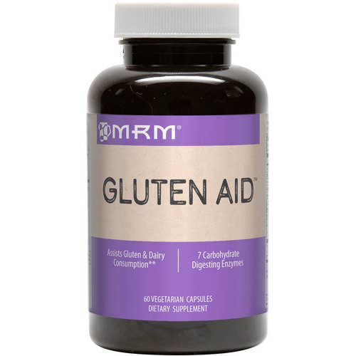 MRM, Gluten Aid, 60 Vegetarian Capsules فوائد