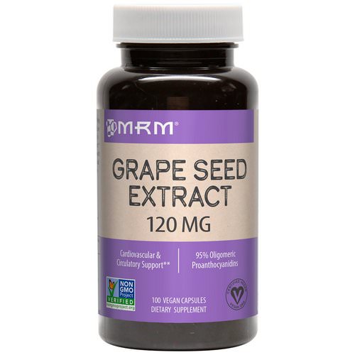 MRM, Grape Seed Extract, 120 mg, 100 Vegan Capsules فوائد