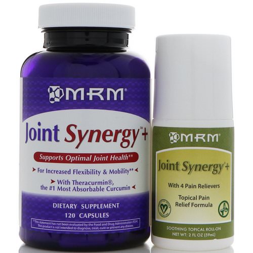 MRM, Joint Synergy+ Value Pack, 120 Capsules and 2 fl oz Roll-On فوائد