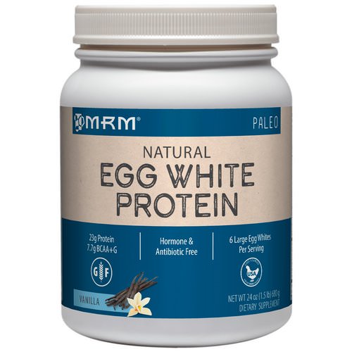MRM, Natural Egg White Protein, Vanilla, 1.5 lbs (680 g) فوائد