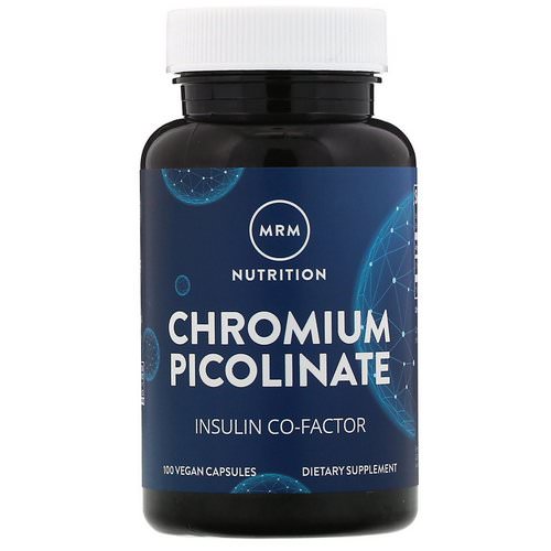 MRM, Nutrition, Chromium Picolinate, 200 mcg, 100 Vegan Capsules فوائد