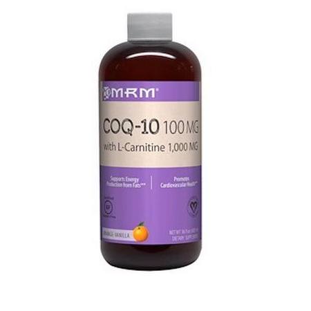 MRM, Nutrition, CoQ-10 L-Carnitine, Orange-Vanilla, 16 fl oz (480 ml)