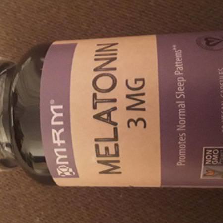 MRM, Nutrition, Melatonin, 3 mg, 60 Vegan Capsules