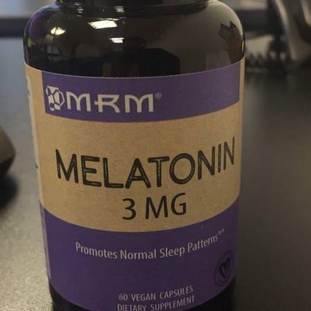 MRM, Nutrition, Melatonin, 3 mg, 60 Vegan Capsules