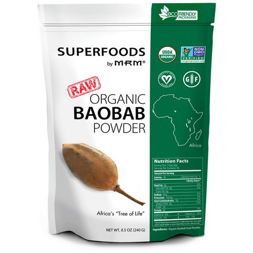 MRM, Raw Organic Baobab Powder, 8.5 oz (240 g) فوائد
