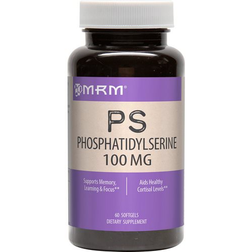 MRM, PS, Phosphatidylserine, 100 mg, 60 Softgels فوائد