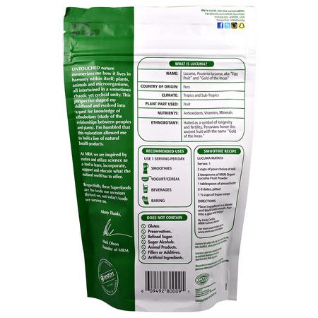 MRM, Raw Organic Lucuma Fruit Powder, 8.5 oz (240 g):Lucuma, سوبرفوودس