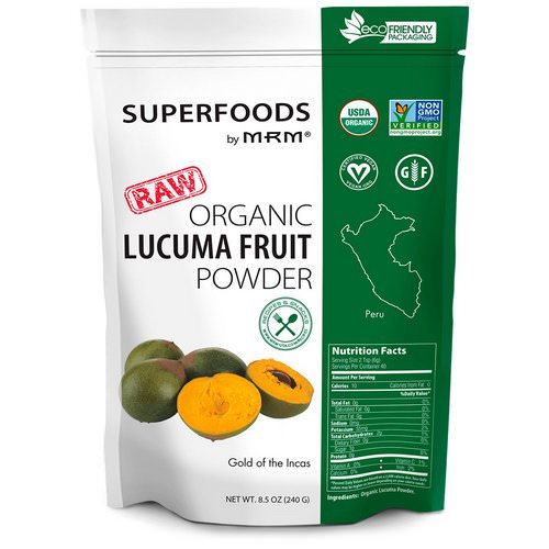 MRM, Raw Organic Lucuma Fruit Powder, 8.5 oz (240 g) فوائد