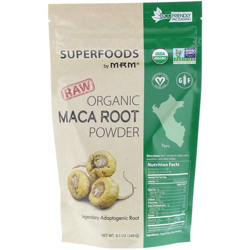 MRM, Raw Organic Maca Root Powder, 8.5 oz (240 g) فوائد