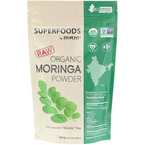 MRM, Raw Organic Moringa Powder, 8.5 oz (240 g) فوائد