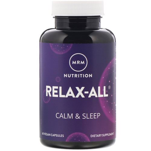 MRM, Relax-All, Calm & Sleep, 60 Vegan Capsules فوائد