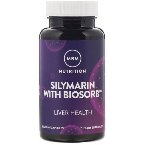 MRM, Nutrition, Silymarin with Biosorb, 60 Vegan Capsules فوائد