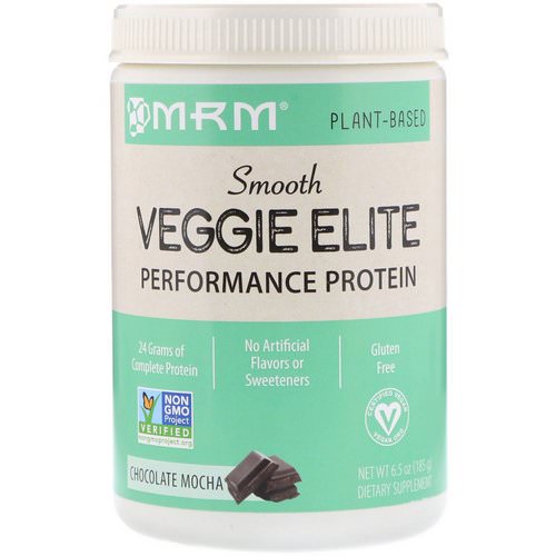 MRM, Smooth Veggie Elite Performance Protein, Chocolate Mocha, 6.5 oz (185 g) فوائد