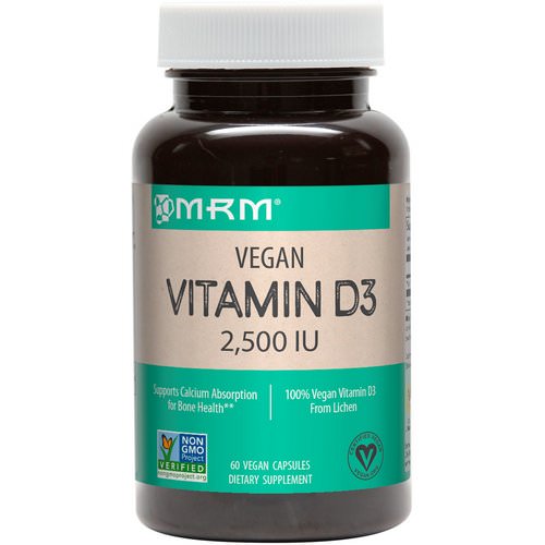 MRM, Vegan Vitamin D3, 2,500 IU, 60 Vegan Capsules فوائد