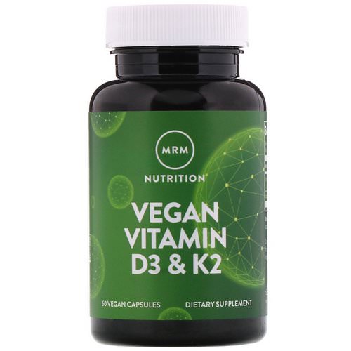 MRM, Vegan Vitamin D3 & K2, 60 Vegan Capsules فوائد