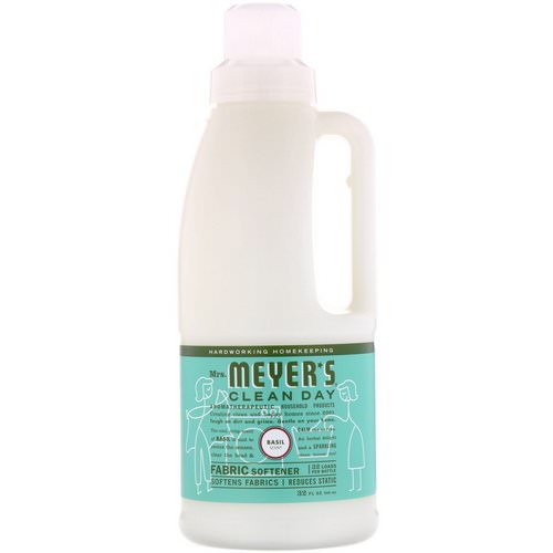 Mrs. Meyers Clean Day, Fabric Softener, Basil Scent, 32 fl oz (946 ml) فوائد