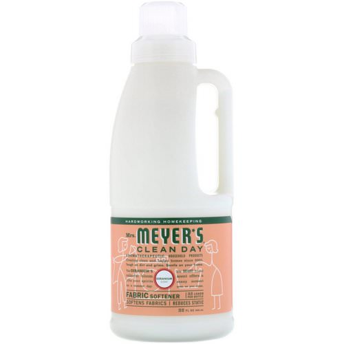 Mrs. Meyers Clean Day, Fabric Softener, Geranium Scent, 32 fl oz (946 ml) فوائد
