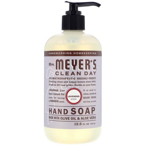 Mrs. Meyers Clean Day, Hand Soap, Lavender Scent, 12.5 fl oz (370 ml) فوائد