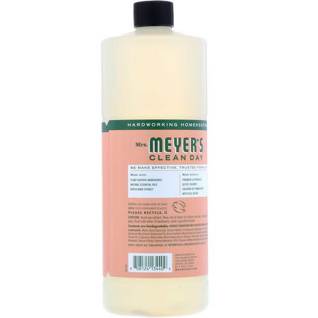 Mrs. Meyers Clean Day, Multi-Surface Concentrate, Geranium, 32 fl oz (946 ml):منظفات الأسطح, منزلية