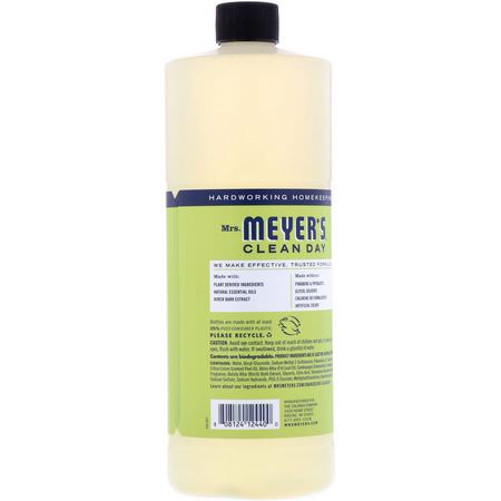 Mrs. Meyers Clean Day, Multi-Surface Concentrate, Lemon Verbena Scent, 32 fl oz (946 ml):منظفات الأسطح, منزلية
