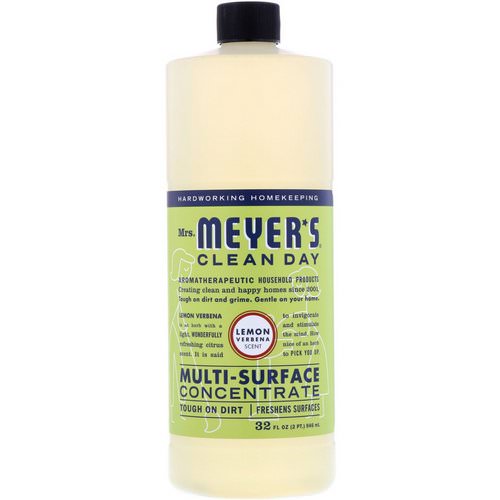Mrs. Meyers Clean Day, Multi-Surface Concentrate, Lemon Verbena Scent, 32 fl oz (946 ml) فوائد