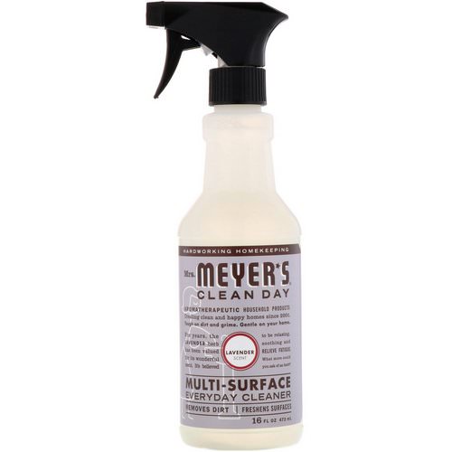 Mrs. Meyers Clean Day, Multi-Surface Everyday Cleaner, Lavender Scent, 16 fl oz (473 ml) فوائد