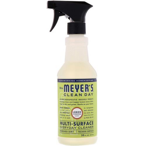 Mrs. Meyers Clean Day, Multi-Surface Everyday Cleaner, Lemon Verbena Scent, 16 fl oz (473 ml) فوائد