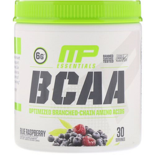 MusclePharm, BCAA Essentials, Blue Raspberry, 0.50 lbs (225 g) فوائد