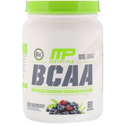 MusclePharm, BCAA Essentials, Blue Raspberry, 0.99 lb (450 g) فوائد