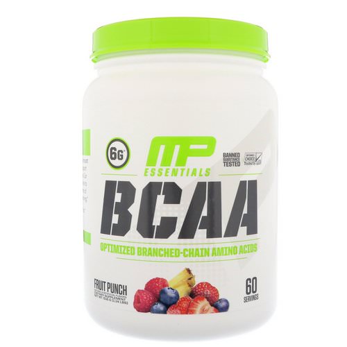 MusclePharm, BCAA Essentials, Fruit Punch, 1.14 lbs (516 g) فوائد