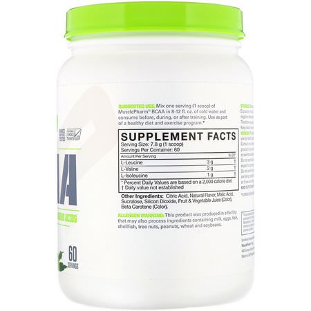 MusclePharm, BCAA Essentials, Lemon Lime, 1.03 lb (468 g):BCAA,الأحماض الأمينية