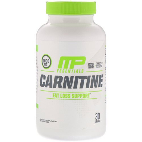 MusclePharm, Carnitine, Fat Loss Support, 60 Capsules فوائد