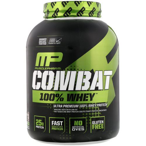 MusclePharm, Combat 100% Whey Protein, Chocolate Milk, 5 lbs (2269 g) فوائد