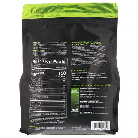 MusclePharm, Combat Protein Powder, Vanilla, 5 lb (2268 g):البر,تين, التغذية الرياضية