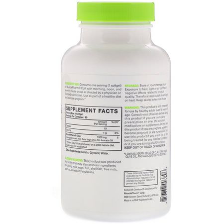 MusclePharm, Essentials, CLA, 1000 mg, 90 Softgels:حمض اللين,ليك المترافق CLA, ال,زن