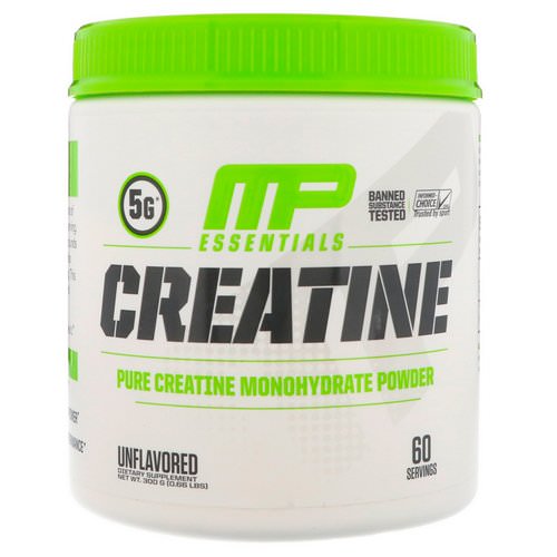MusclePharm, Essentials Creatine, Unflavored, 0.66 lbs (300 g) فوائد