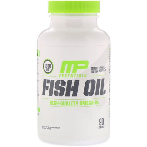MusclePharm, Essentials, Fish Oil, 90 Softgels فوائد