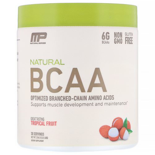 MusclePharm, Natural BCAA, Tropical Fruit, 0.52 lbs (234 g) فوائد