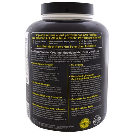 Muscletech Creatine Blends Carbohydrate Powders - مساحيق الكرب,هيدرات, استرداد بعد التمرين, Creatine, بناة العضلات
