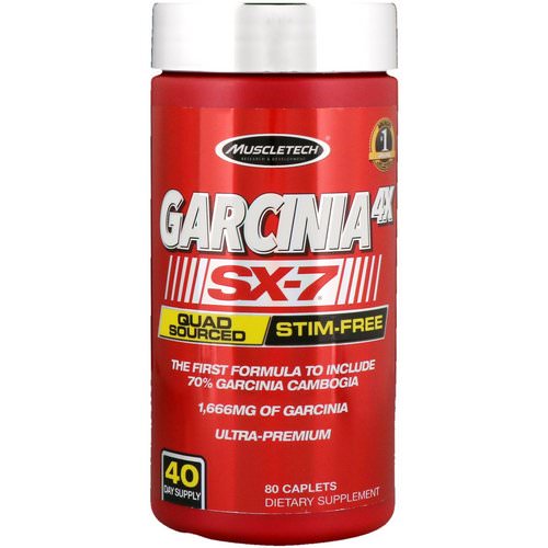 Muscletech, Garcinia 4X SX-7, 80 Caplets فوائد